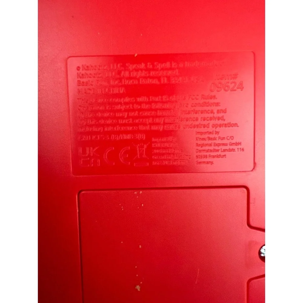 Texas Instruments Speak & Spell Educational Toy RedTested & Works - Picture 7 of 8